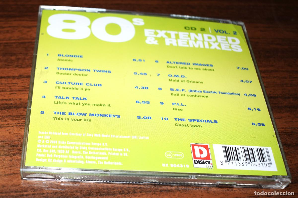 CDs de m&uacute;sica: 80S EXTENDED & REMIXES - CD 2 - VOL- 2 - Foto 2