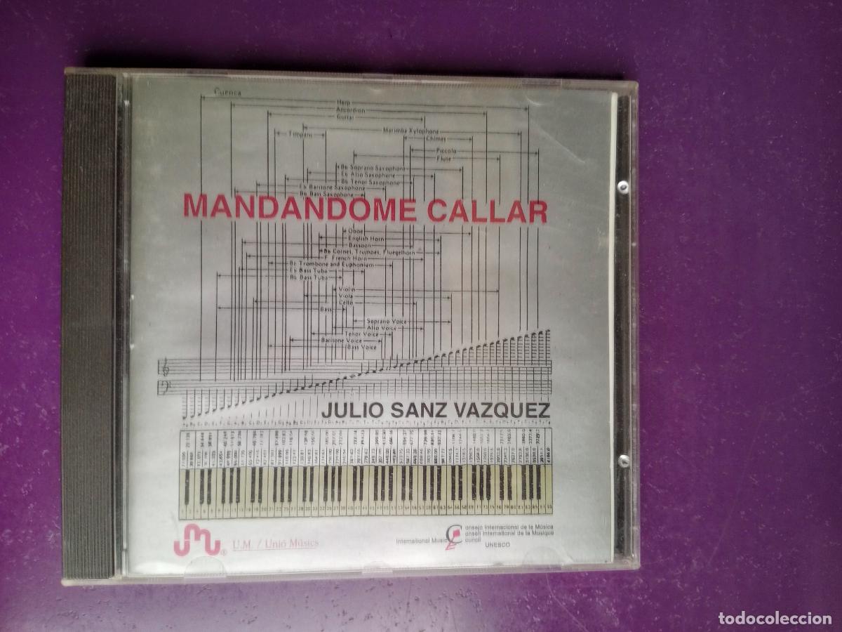 CD de M&uacute;sica: Julio Sanz V&aacute;zquez &lrm;&ndash; MANDANDOME CALLAR - CD UNIO MUSICS 1995 - ELECTRONICA CLASICA CONCRETE