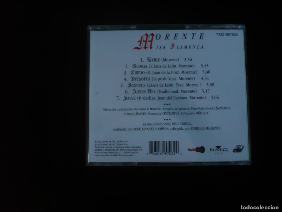 CDs de m&uacute;sica: morente - misa flamenca - cd como nuevo - Foto 2