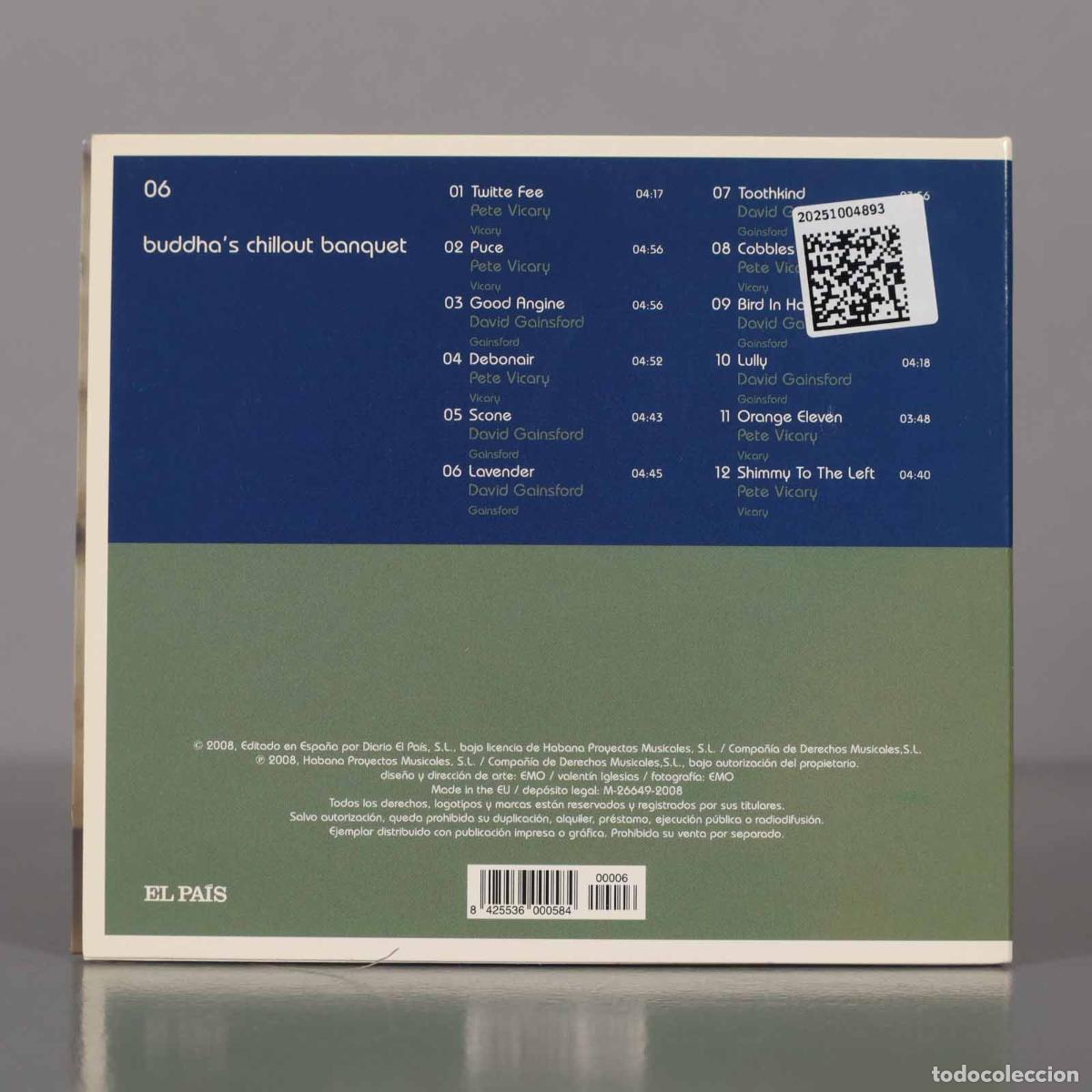 CDs de m&uacute;sica: CD. buddha&acute;s chillout banquet - Foto 2