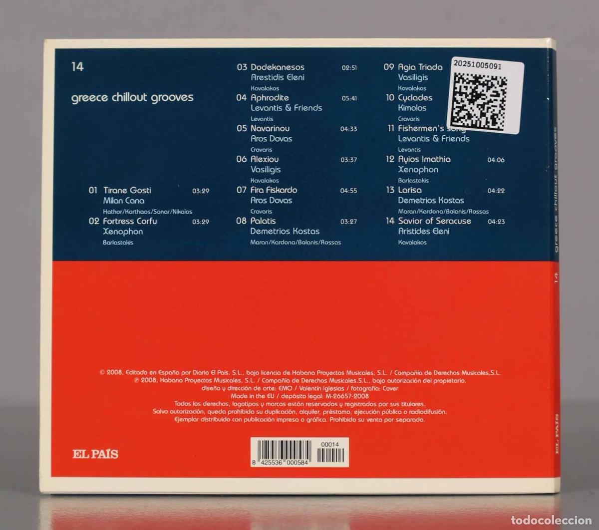 CDs de m&uacute;sica: CD. Various &ndash; 14/Greece Chillout Grooves - Foto 2