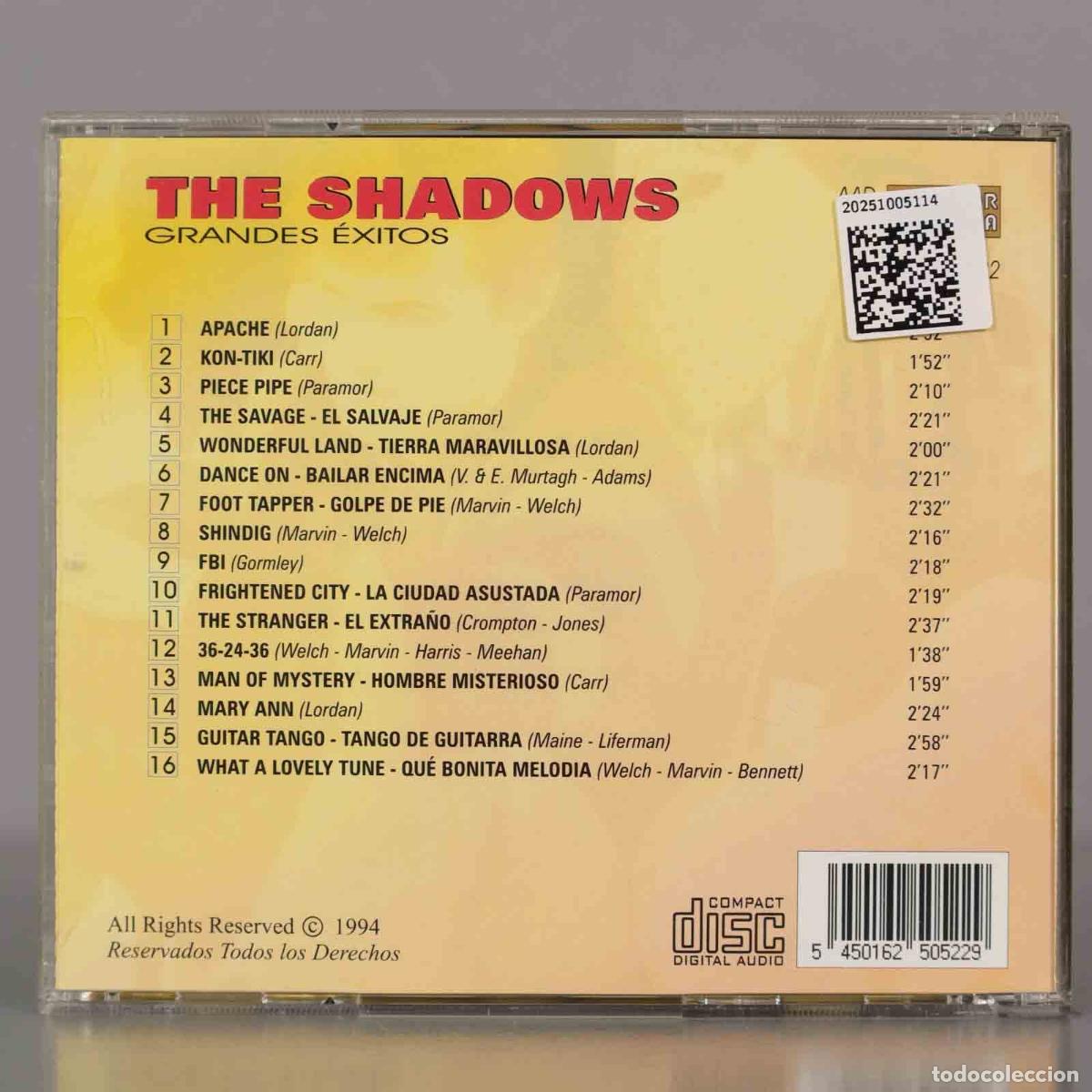 CDs de m&uacute;sica: CD. The Shadows &ndash; Grandes Exitos - Foto 2