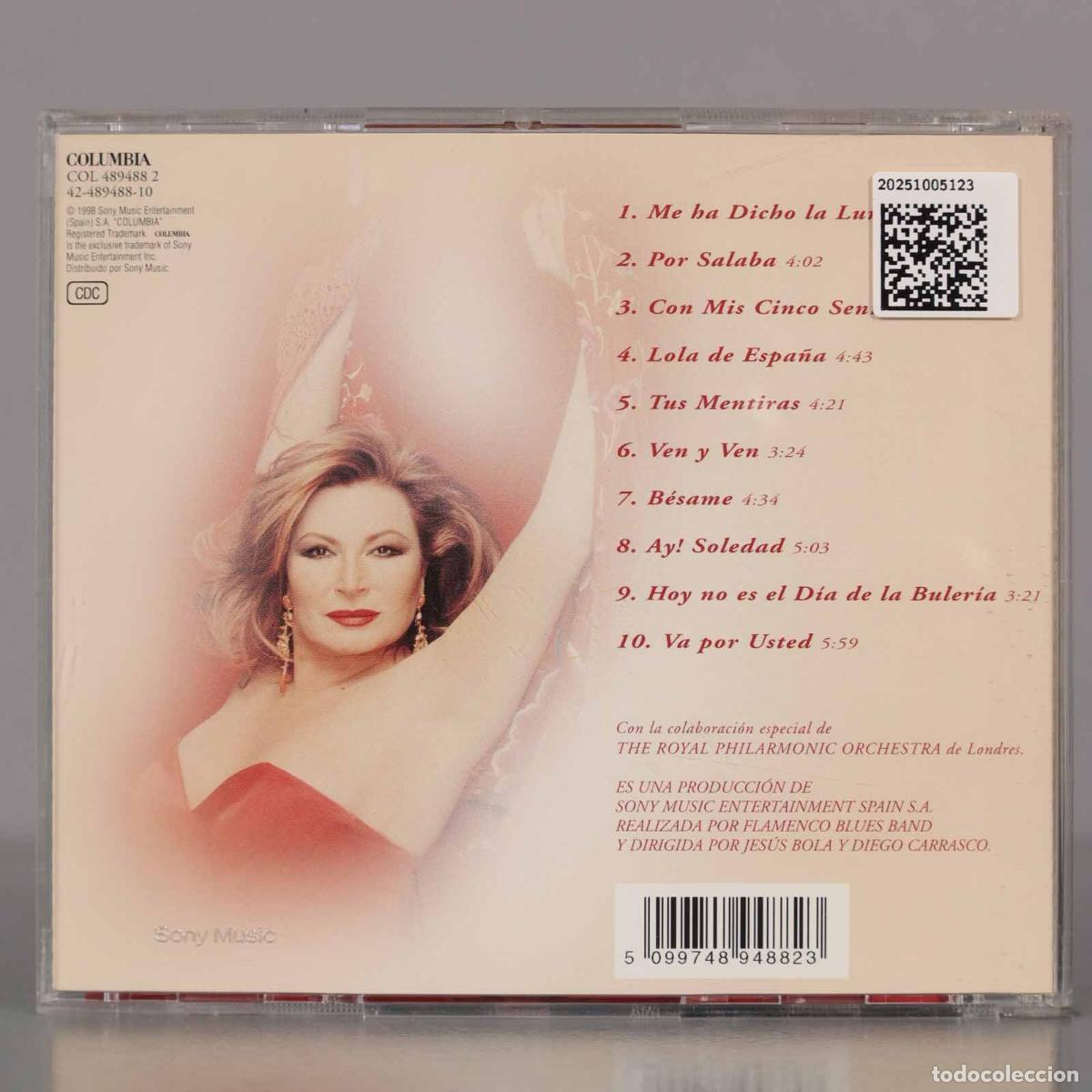 CDs de m&uacute;sica: CD. Rocio Jurado &ndash; Con Mis Cinco Sentidos - Foto 2