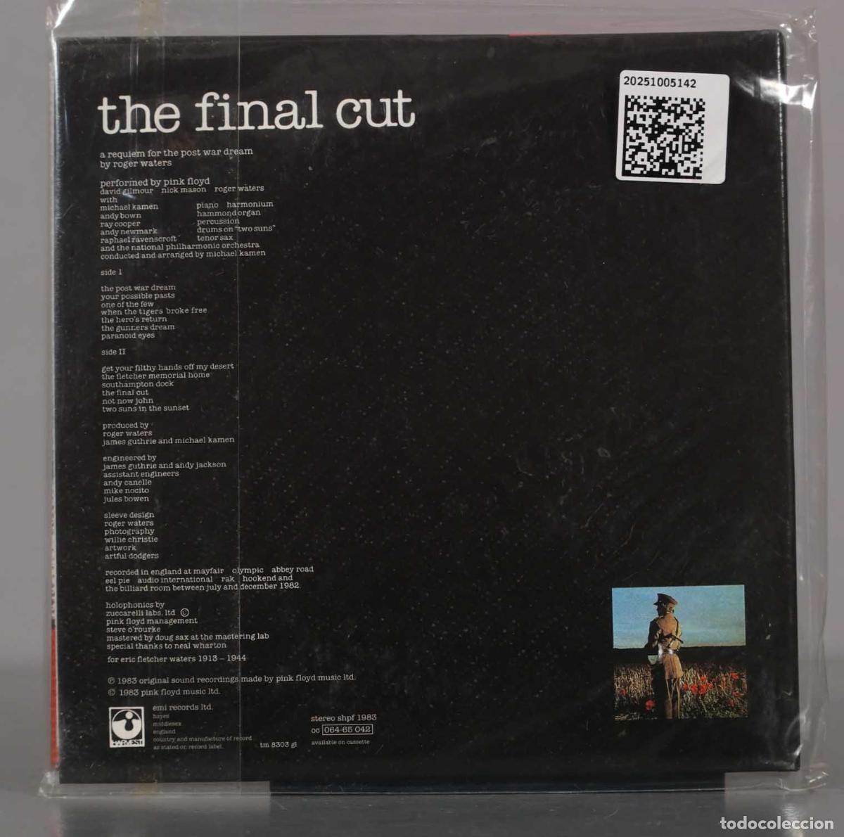 CDs de m&uacute;sica: CD. Pink Floyd &ndash; The Final Cut. PRECINTADO - Foto 2