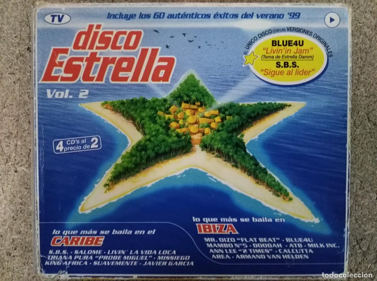 CDs de m&uacute;sica: 2 CD Disco Estrella Vol.2.Exitos Verano 99 - Foto 1