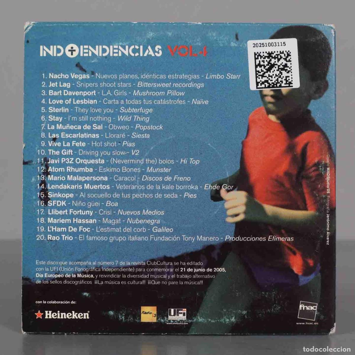 CDs de m&uacute;sica: CD. INDITENDENCIAS 4 - Foto 2
