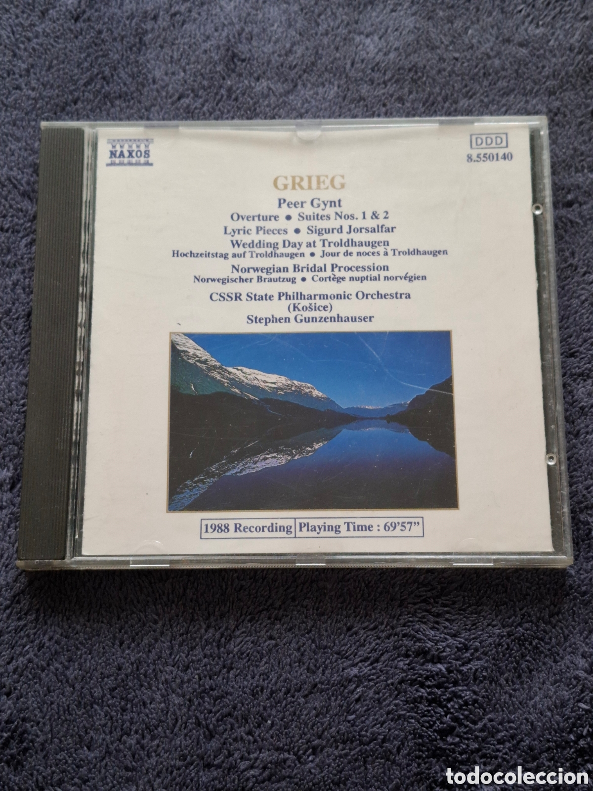 CDs de Musique: CD61. Grieg - Peer Gynt/ Sigurd Jorsalfar, Naxos 1991.
