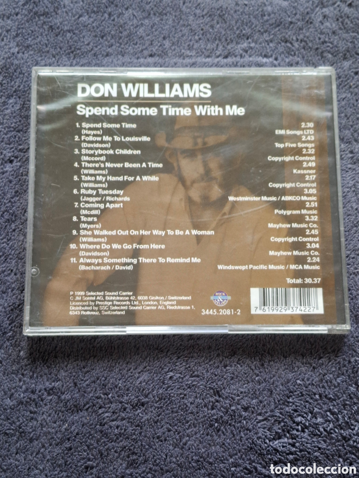 CDs de m&uacute;sica: CD61. Don Williams - Spend Some Time With Me 1999. - Foto 3