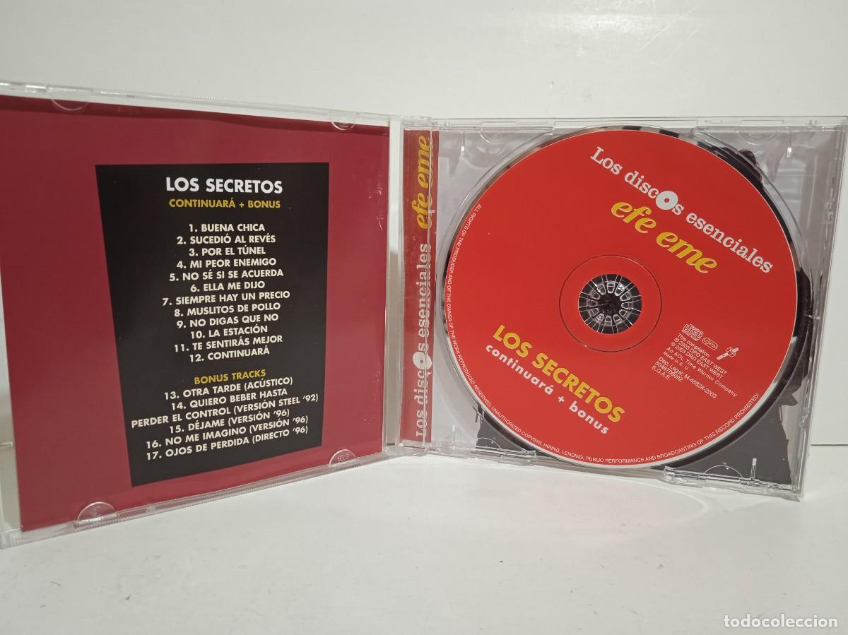 CDs de m&uacute;sica: Los Secretos - Continuar&aacute; - CD - 2003 - Spain - Foto 3
