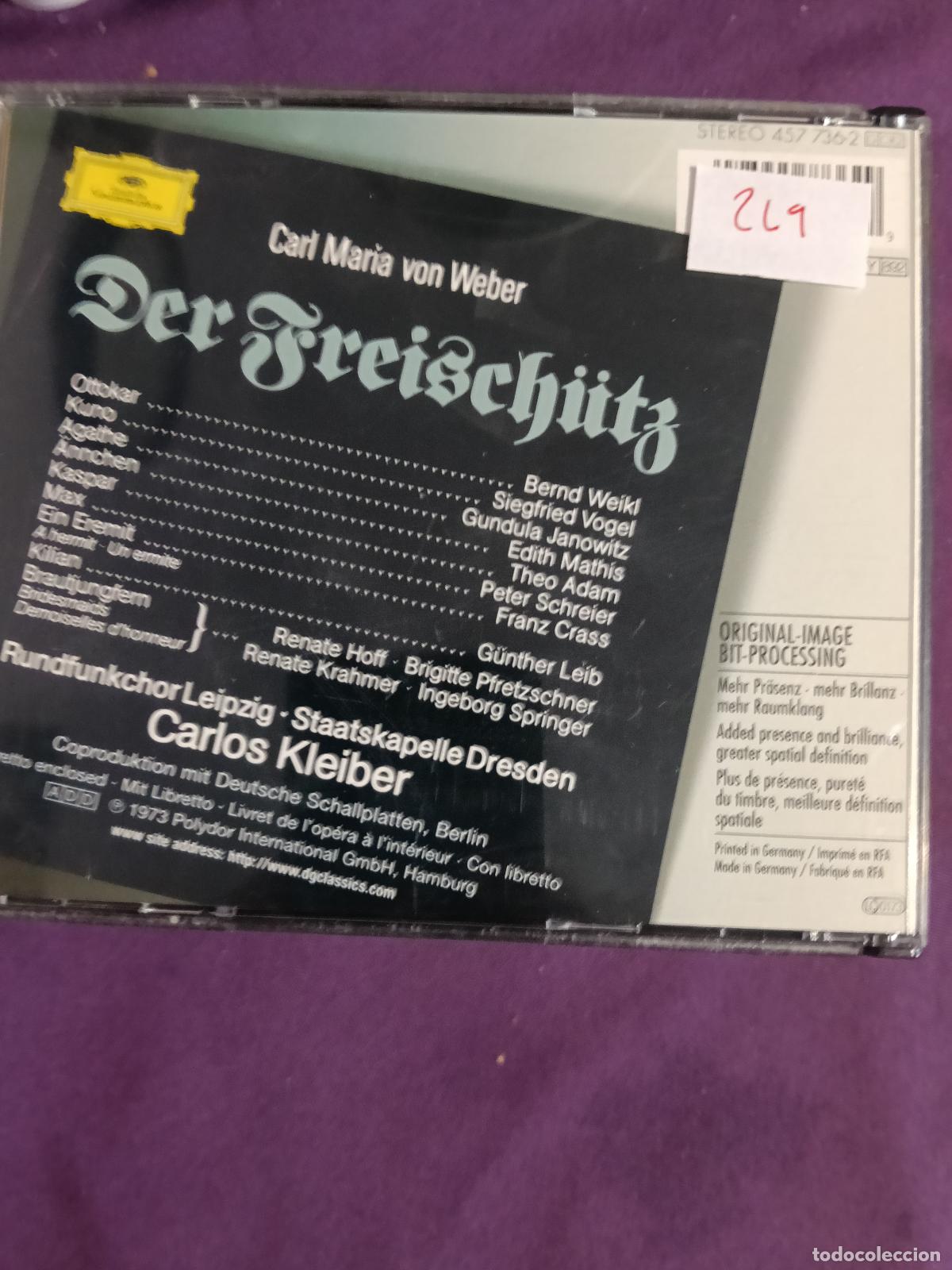 CDs de m&uacute;sica: DISCO 2 X CD. Weber &ndash; Der Freisch&uuml;tz. COMPACT DISC. - Foto 2