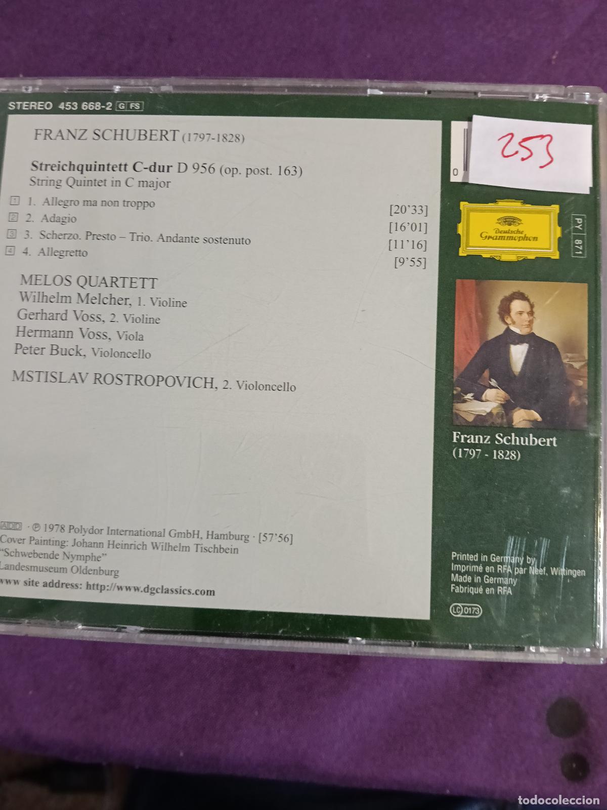 CDs de m&uacute;sica: FRANZ SCHUBERT STREICHQUINTETT - Foto 2