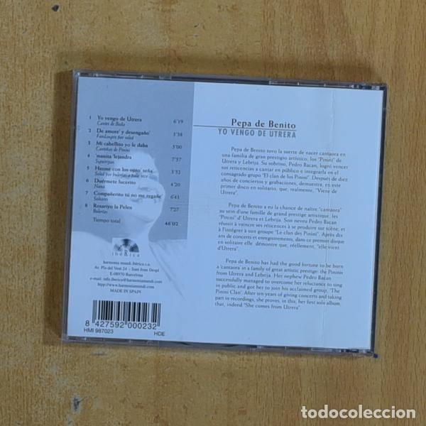 CDs de m&uacute;sica: PEPA DE BENITO - YO VENGO DE UTRERA - CD - Foto 2