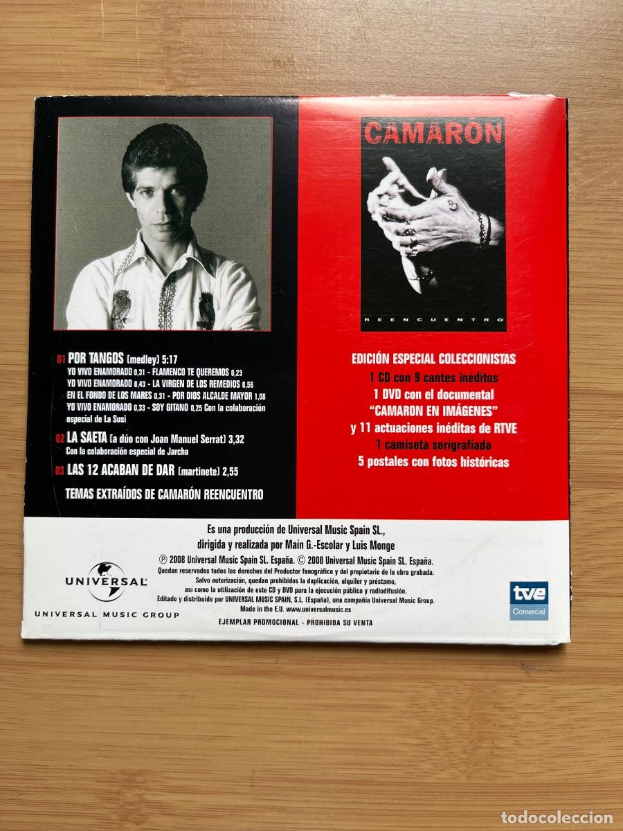 CDs de m&uacute;sica: CAMARON. Reencuentro (3 temas) (cd-single 2008) - Foto 3
