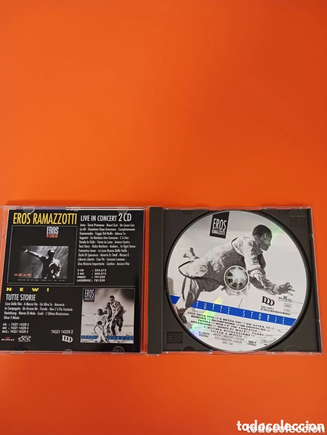CDs de m&uacute;sica: EROS RAMAZZOTTI, tutte storie. CD. - Foto 2