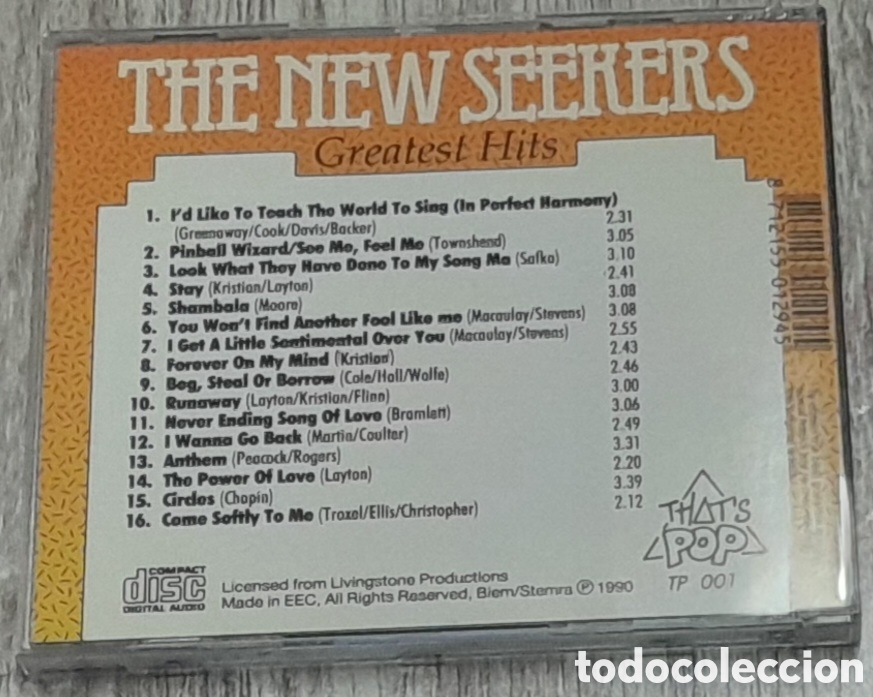 CDs de m&uacute;sica: THE NEW SEEKERS - GREATEST HITS - Foto 2