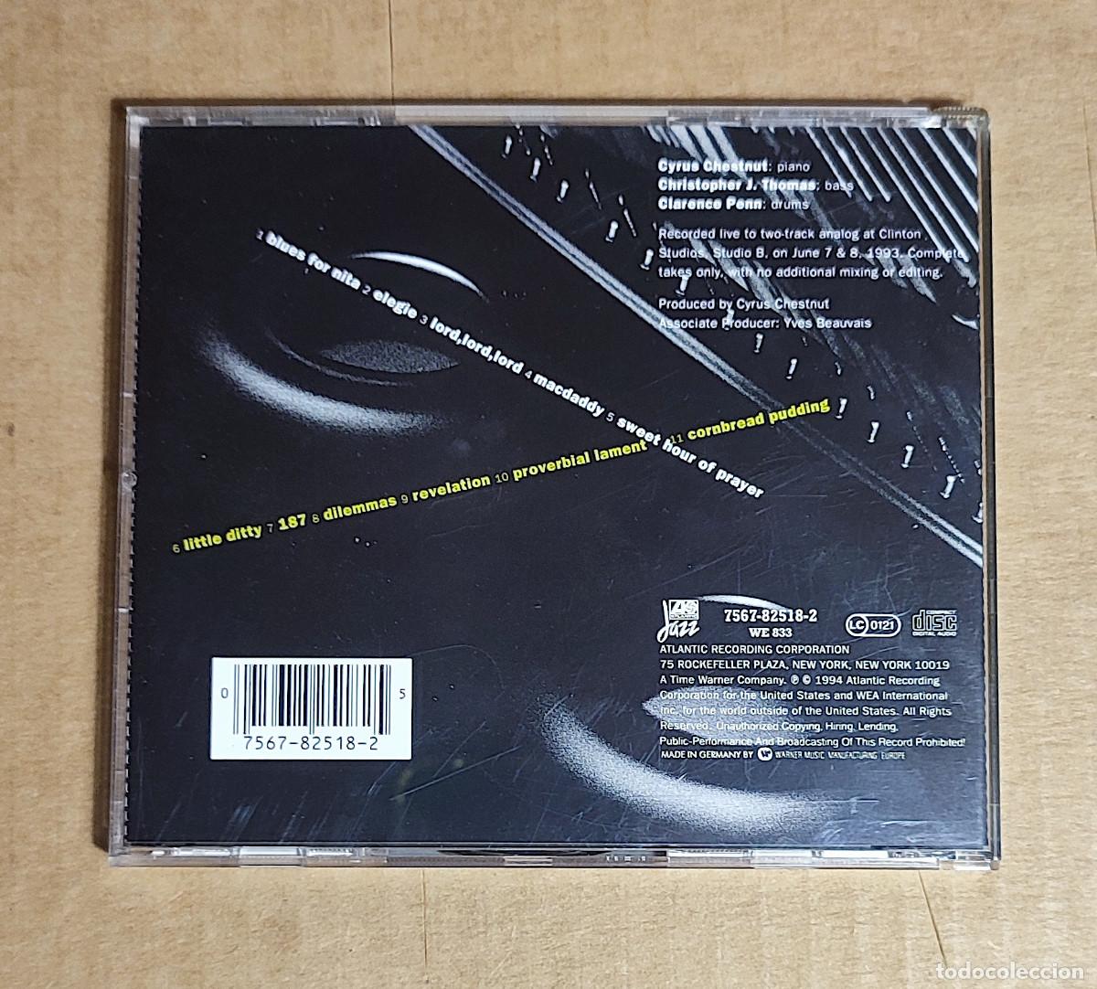 CDs de m&uacute;sica: CYRUS CHESTNUT - REVELATION - 1993 - Foto 3