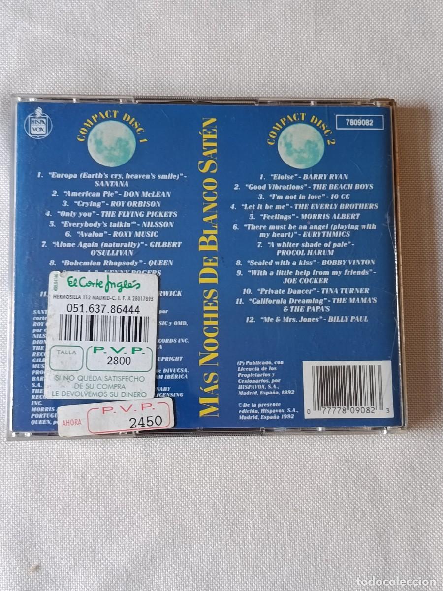 CDs de m&uacute;sica: 2 CD NOCHES DE BLANCO SATEN - Foto 3