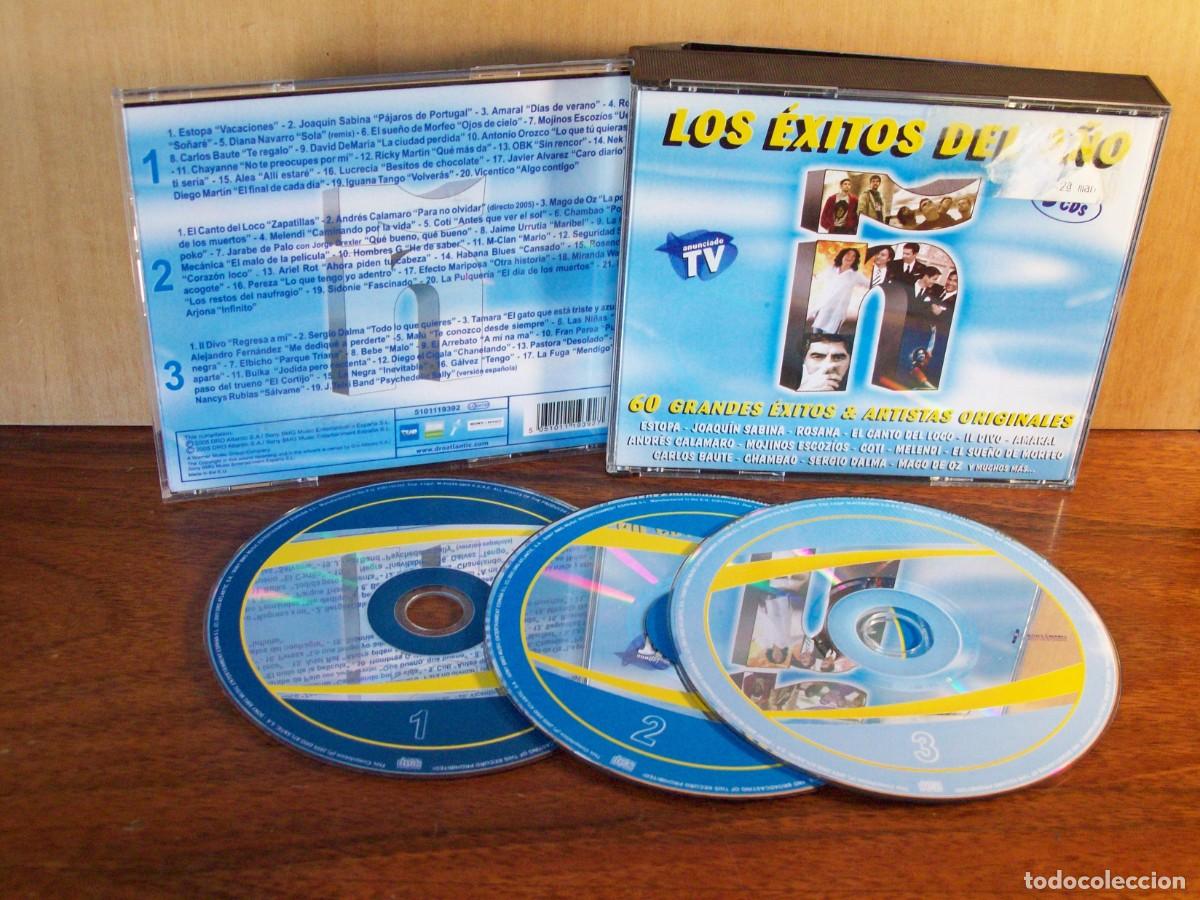 CDs de m&uacute;sica: &Ntilde; - LOS EXITOS DEL A&Ntilde;O - TRIPLE CD ARTISTAS ORIGINALES - Foto 1
