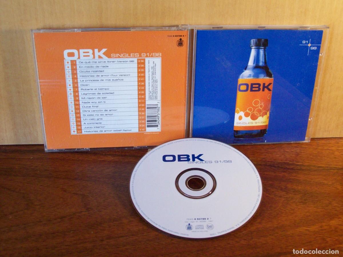 CDs de m&uacute;sica: OBK - SINGLES 91/98 - CD FABRICADO EN ESPA&Ntilde;A - Foto 1