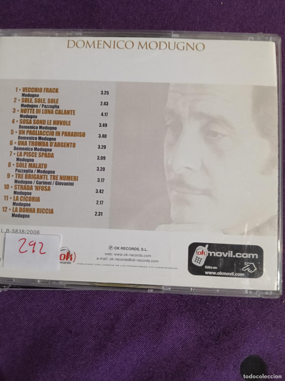 CDs de m&uacute;sica: DOMENICO MODUGNO CD... - Foto 2
