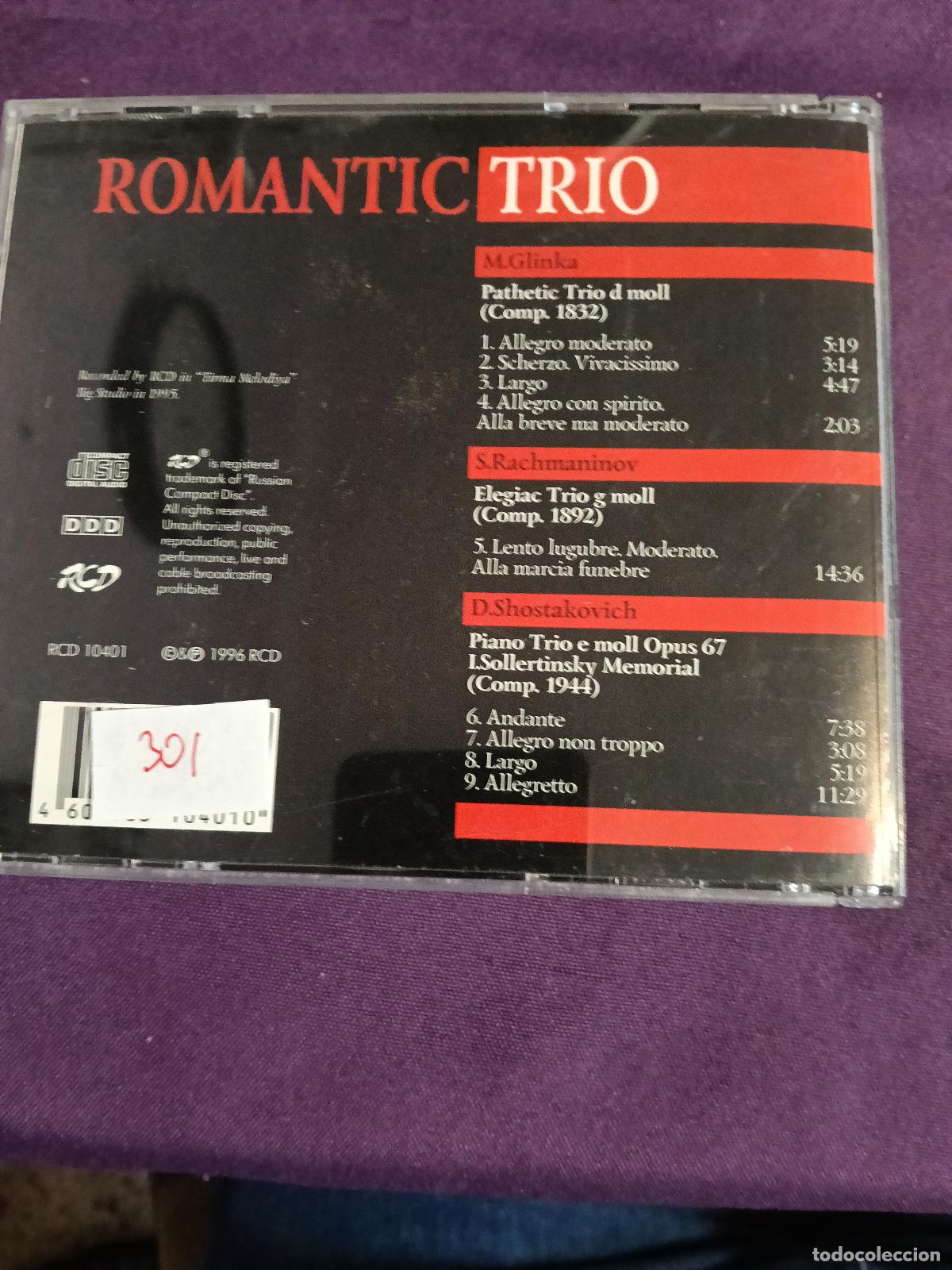 CDs de m&uacute;sica: ROMANTIC TRIO M. GLINKA - Foto 2