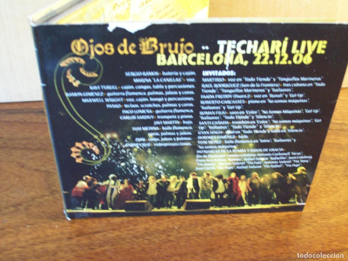 CDs de m&uacute;sica: OJOS DE BRUJO - TECHARI LIVE - CD DIGIPACK CON LIBRETO + DVD - Foto 2