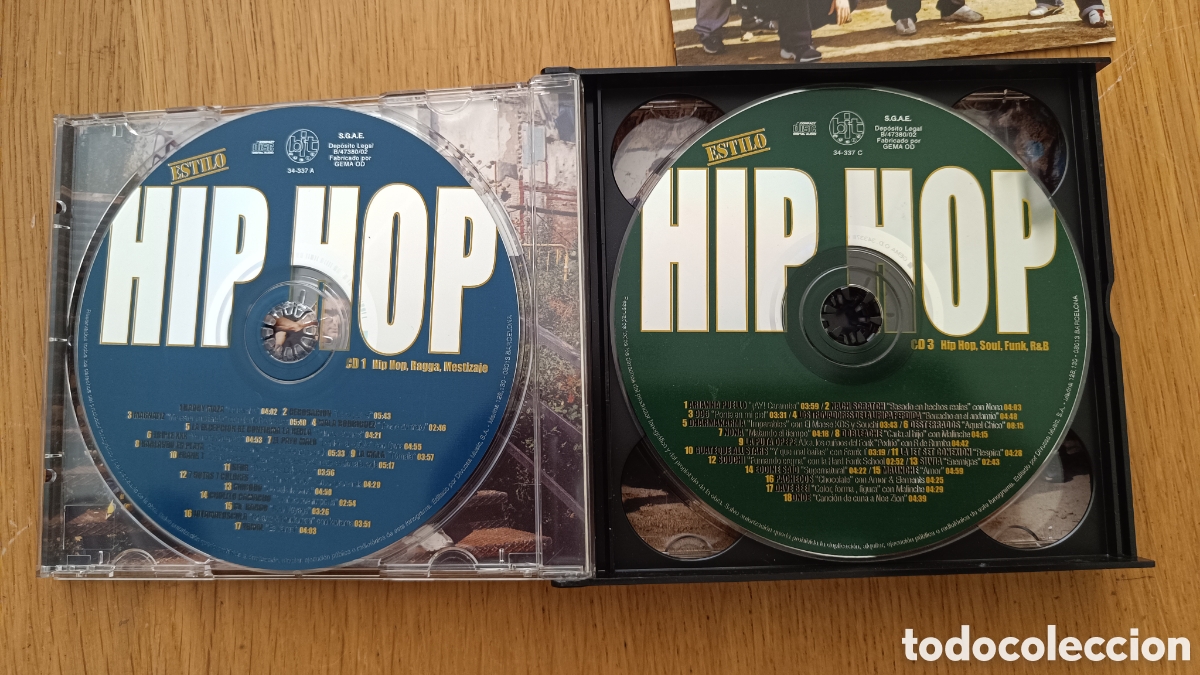 CDs de m&uacute;sica: Estilo Hip Hop 3 CDs + DVD y Libreto - Foto 3