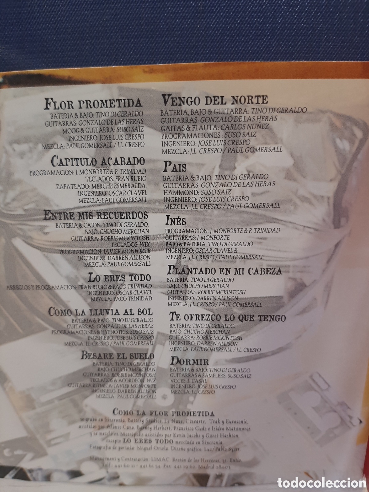 CDs de m&uacute;sica: CD Como la flor prometida - Luz Casal - Foto 2