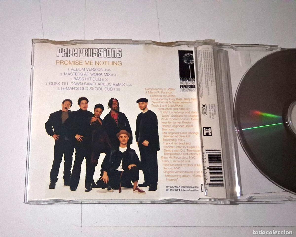 CDs de m&uacute;sica: REPERCUSSIONS &rdquo;PROMISE ME NOTHING&rdquo; CD 5 TRACKS SINGLE - Foto 2