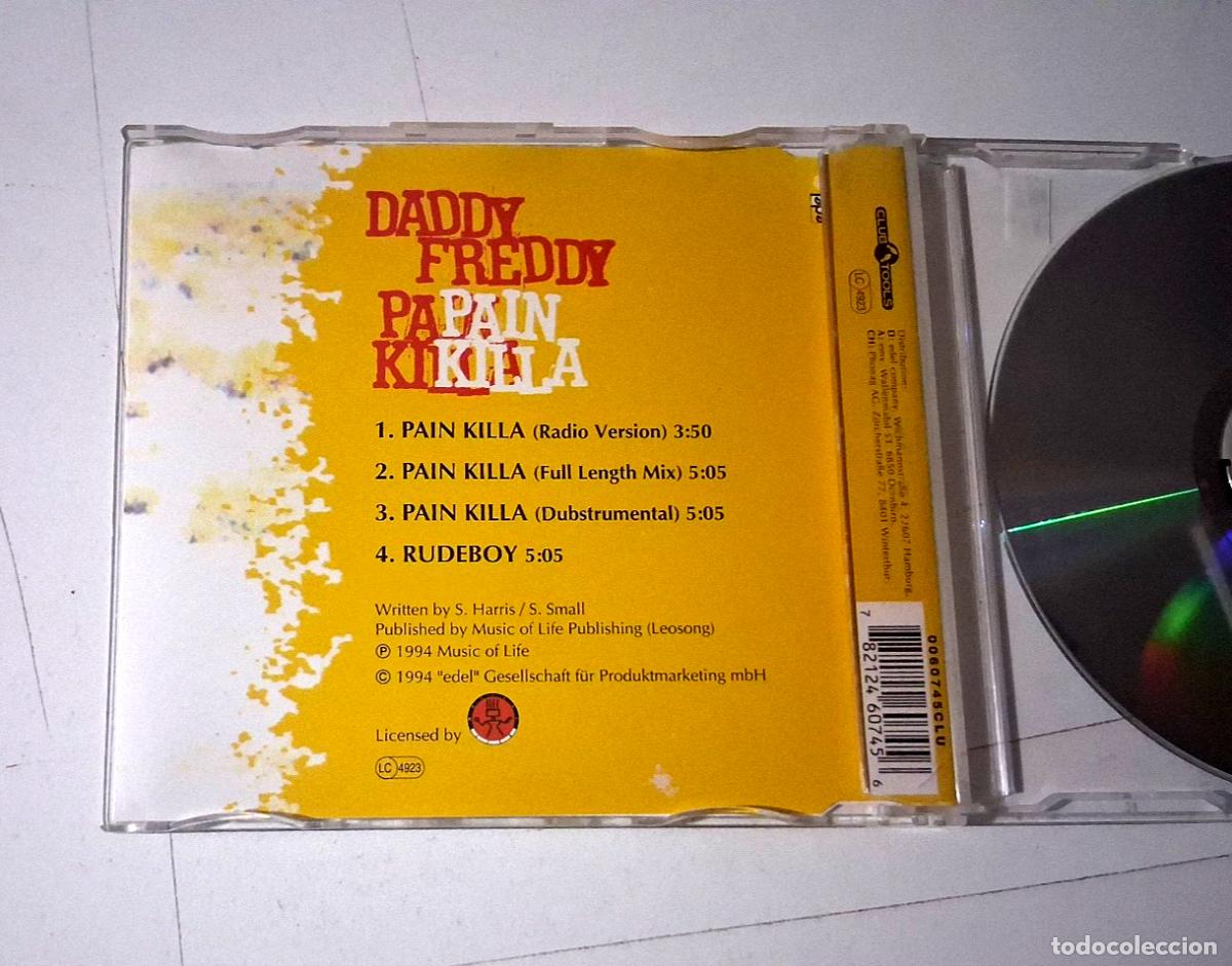 CDs de m&uacute;sica: DADDY FREDDY &rdquo;PAIN KILLA&rdquo; CD 4 TRACKS SINGLE - Foto 2