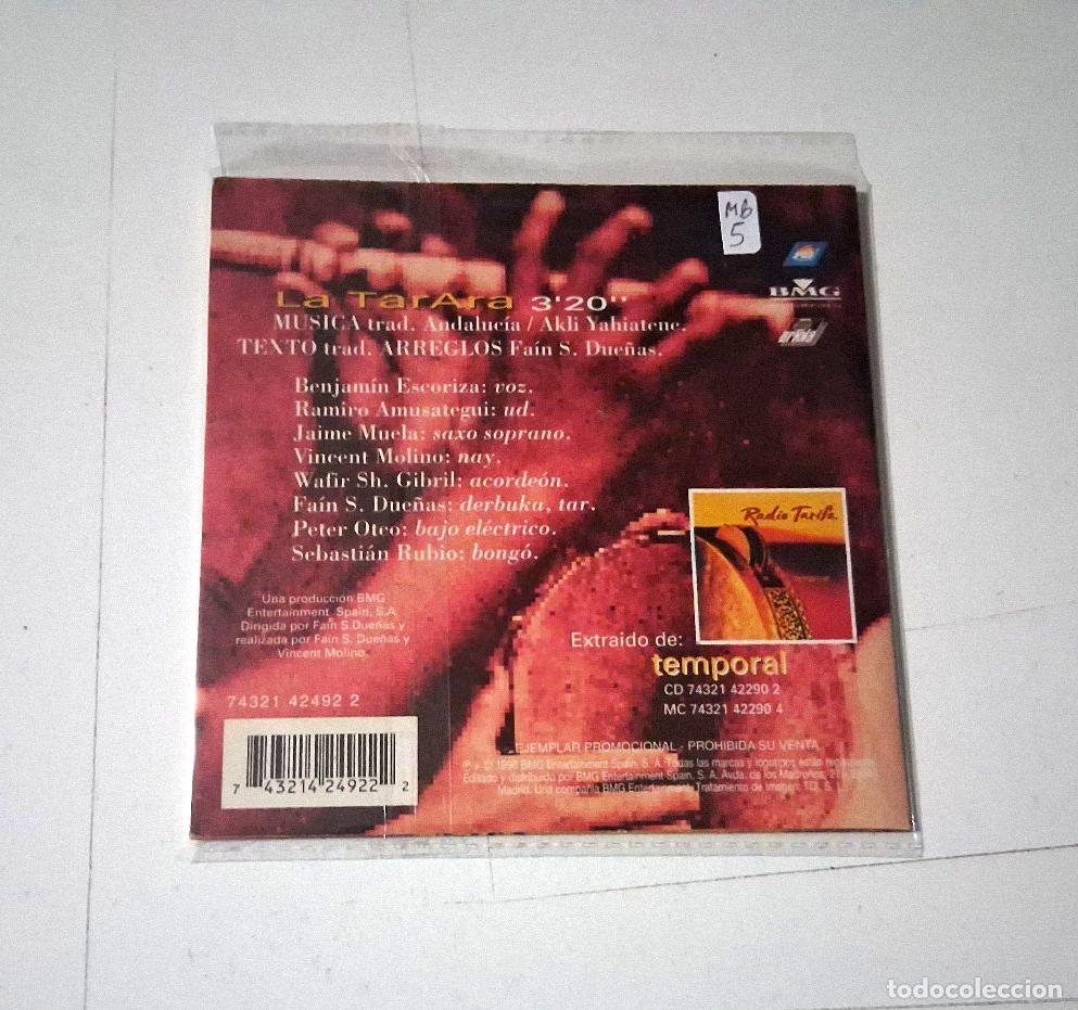 CDs de m&uacute;sica: RADIO TARIFA &rdquo;LA TARARA&rdquo; CD 1 TRACKS SINGLE CARDBOARD - Foto 2