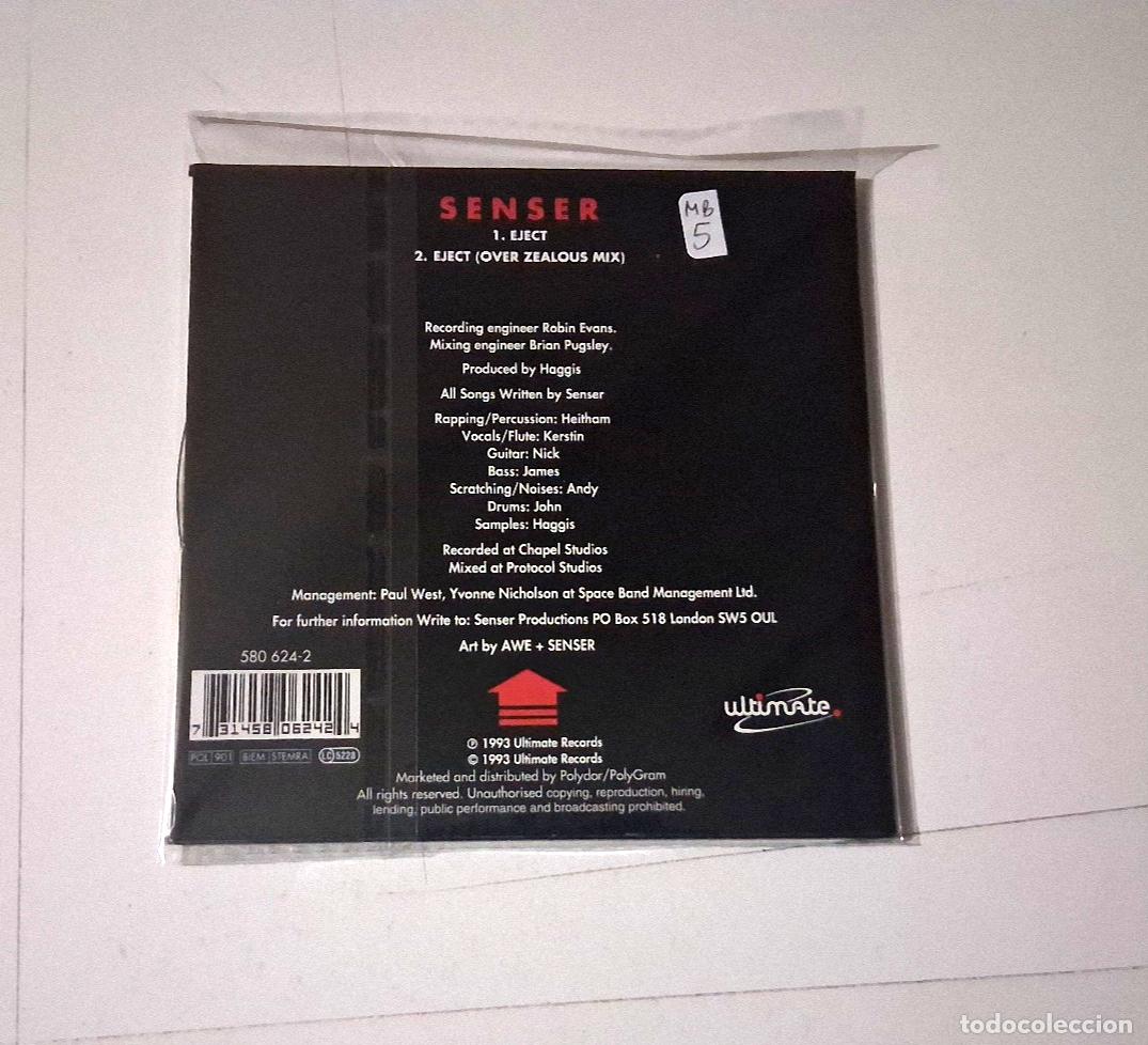 CDs de m&uacute;sica: SENSER &rdquo;EJECT&rdquo; CD 2 TRACKS SINGLE CARDBOARD - Foto 2