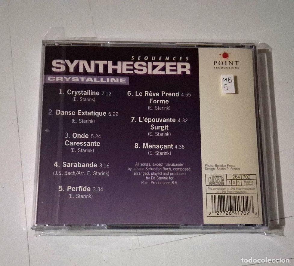 CDs de m&uacute;sica: CD &rdquo;SYNTHESIZER SEQUENCES CRYSTALLINE&rdquo; CD 8 TRACKS - Foto 2