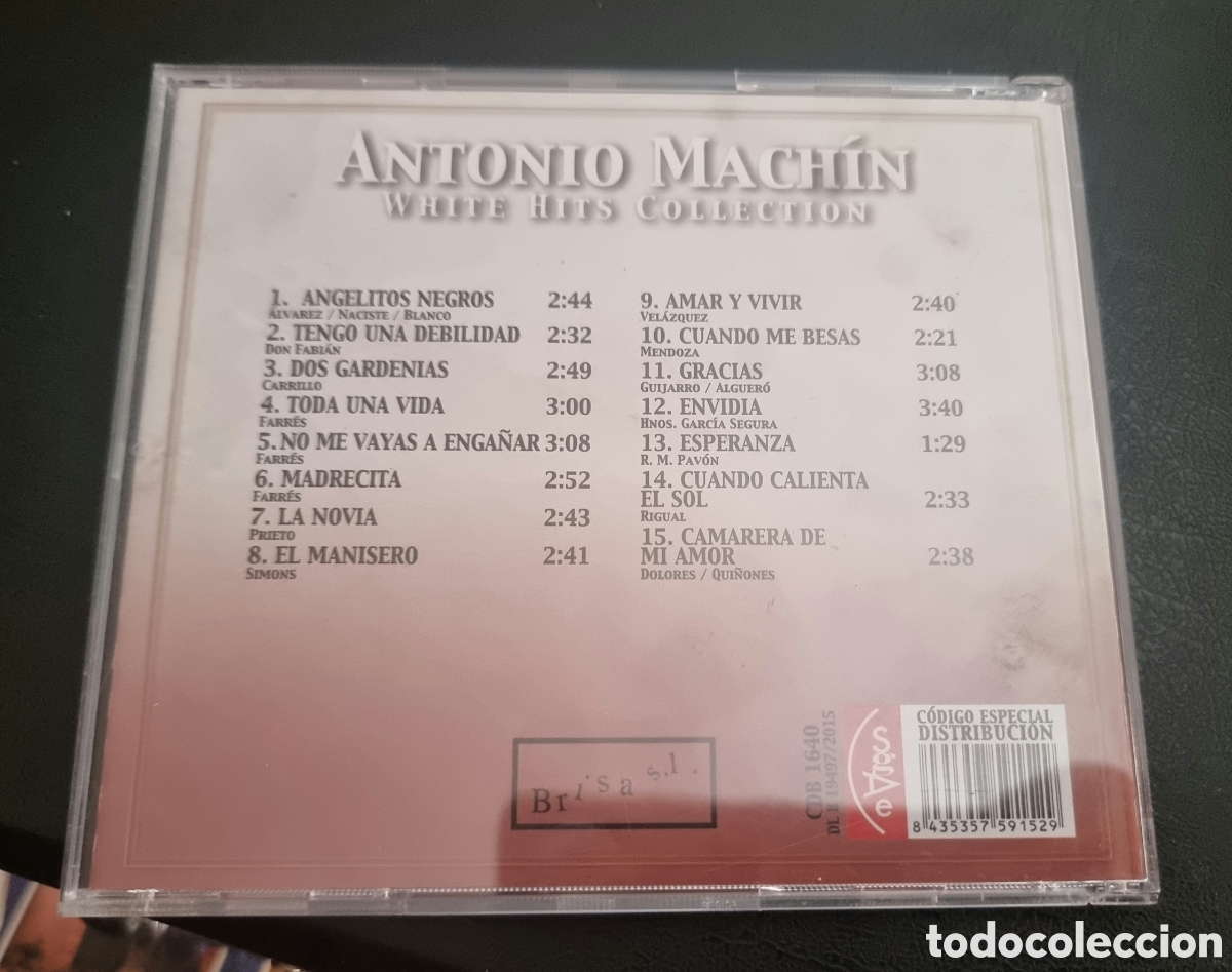CDs de m&uacute;sica: ANTONIO MACH&Iacute;N. WHITE HITS COLLECTION - Foto 3