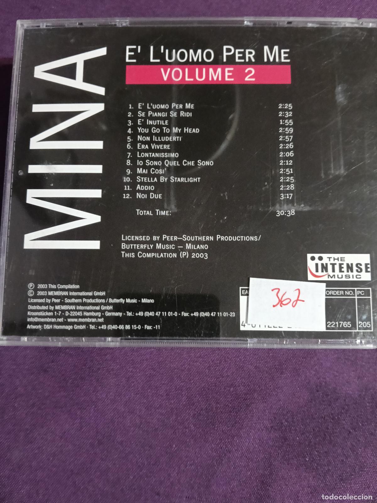 CDs de m&uacute;sica: MINA E LUOMO PER ME VOL.2 - Foto 2