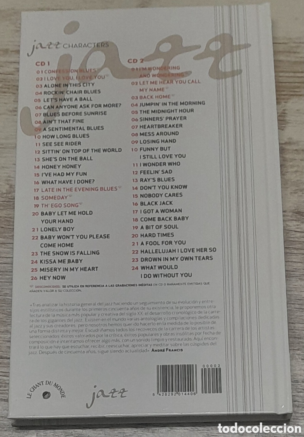 CDs de m&uacute;sica: RAY CHARLES - BLACK JACK - 2 CD - Foto 2