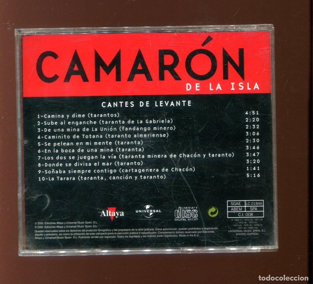 CDs de m&uacute;sica: cd camaron de la isla. cantes de levante - Foto 2