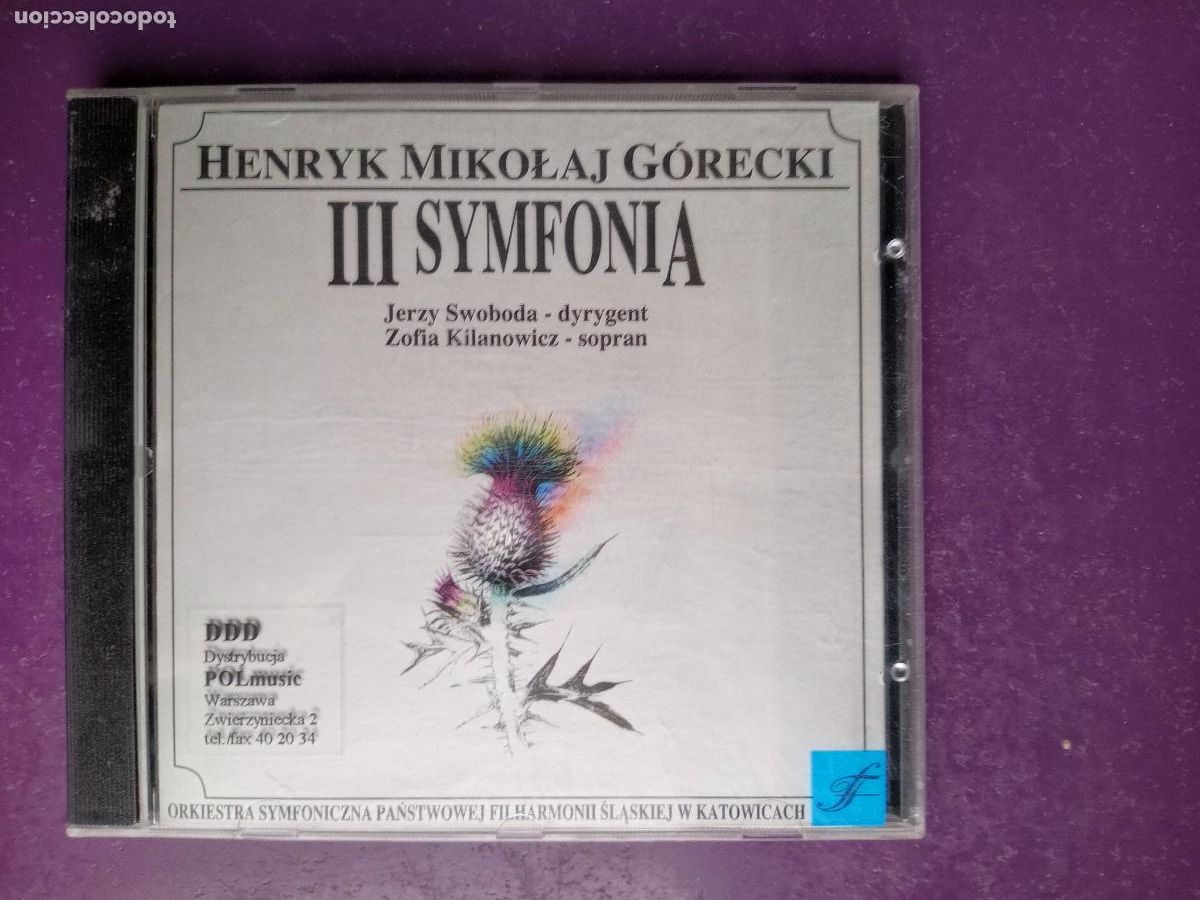 CDs de Musique: Henryk Mikołaj G&oacute;recki - Ill Symfonia - SWOBODA - CD CLASSICORD POLONIA - CLASICA CONTEMPORANEA