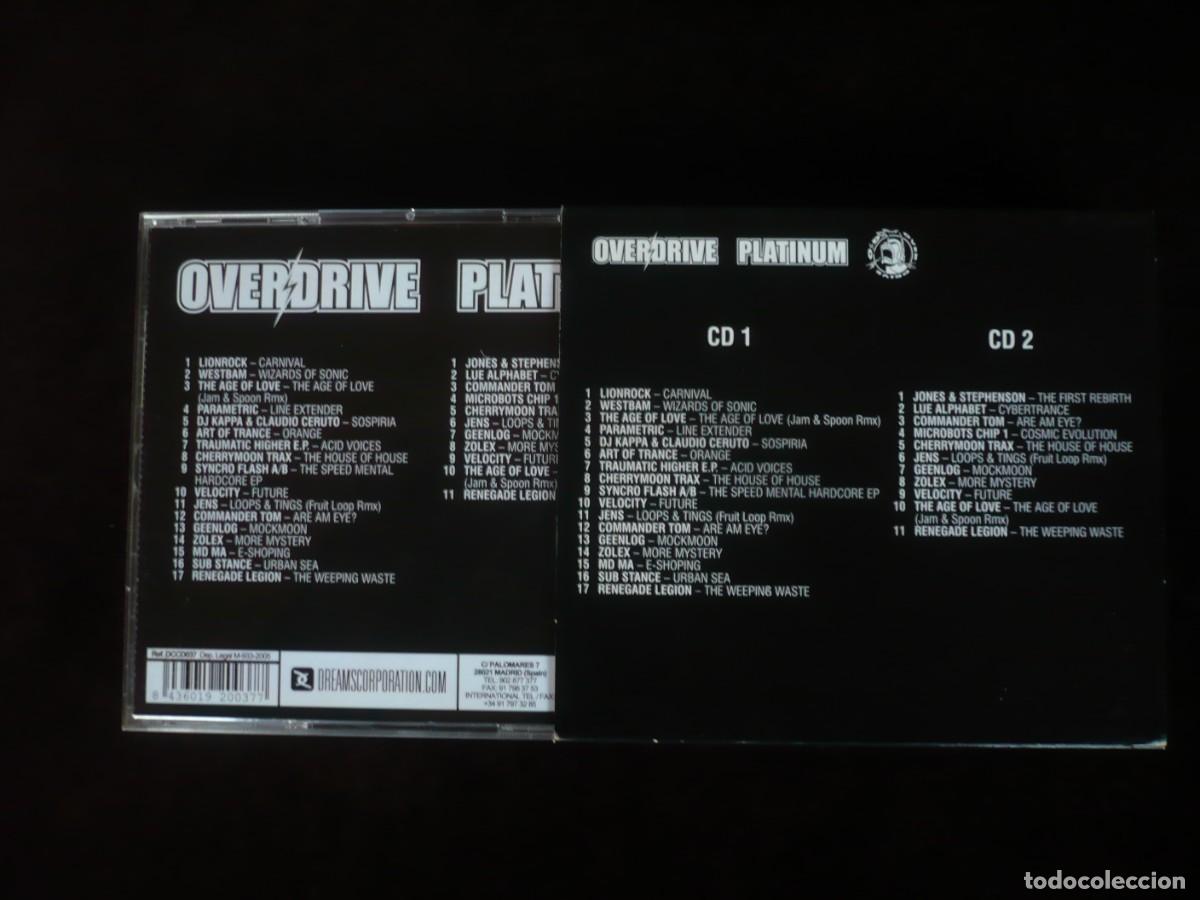 CDs de m&uacute;sica: overdrive platinum - con 2 cd como nuevos - Foto 2