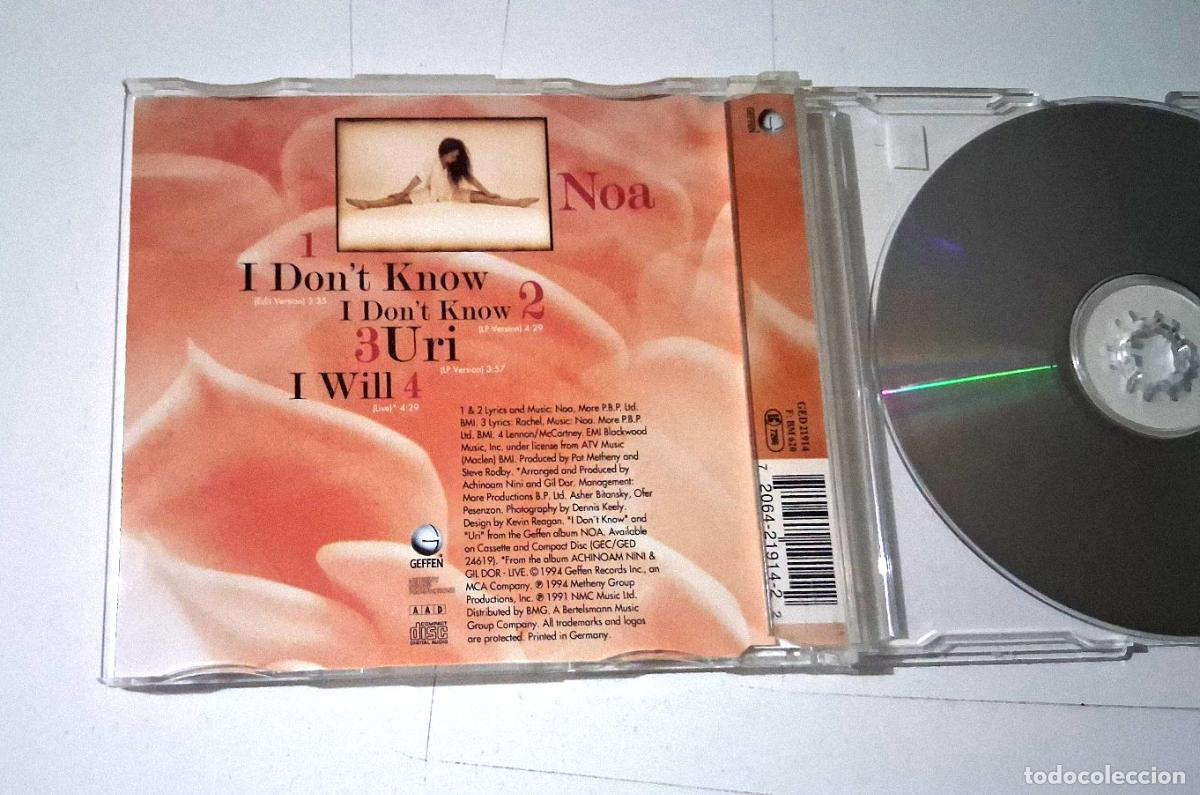 CDs de m&uacute;sica: NOA &rdquo;I DONT KNOW&rdquo; CD 4 TRACKS SINGLE COMO NUEVO - Foto 2