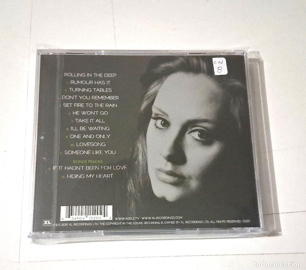 CDs de m&uacute;sica: ADELE &rdquo;21&rdquo; CD 13 TRACKS COMO NUEVO - Foto 2