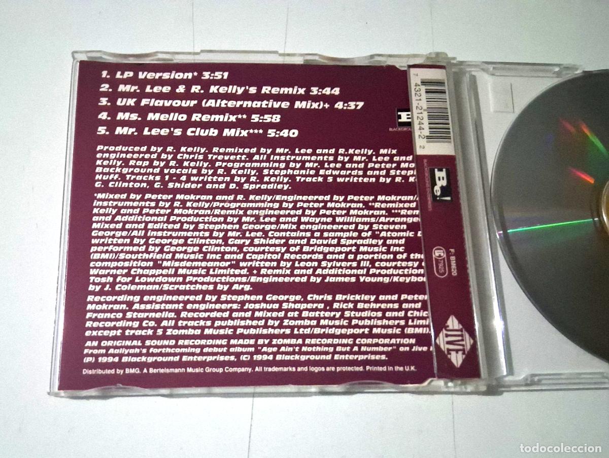 CDs de m&uacute;sica: AALIYAH &rdquo;BACK & FORTH&rdquo; CD 5 TRACKS SINGLE COMO NUEVO - Foto 2