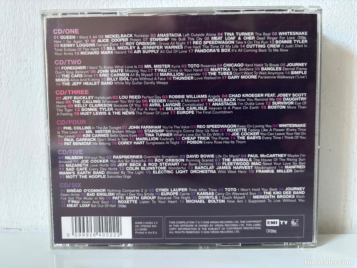 CDs de m&uacute;sica: 101 Power Ballads. 6 CDs - Foto 2