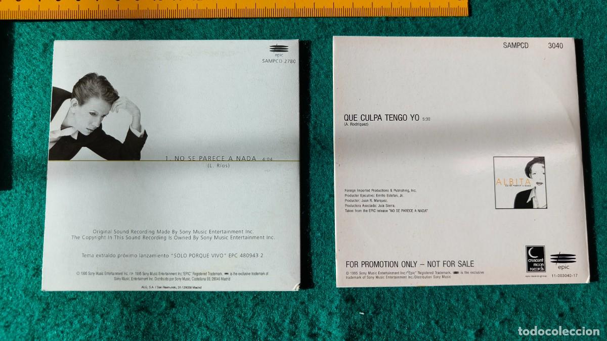 CDs de m&uacute;sica: 2 CD single ALBITA ENVIO CERTIFICADO GRATIS - Foto 4