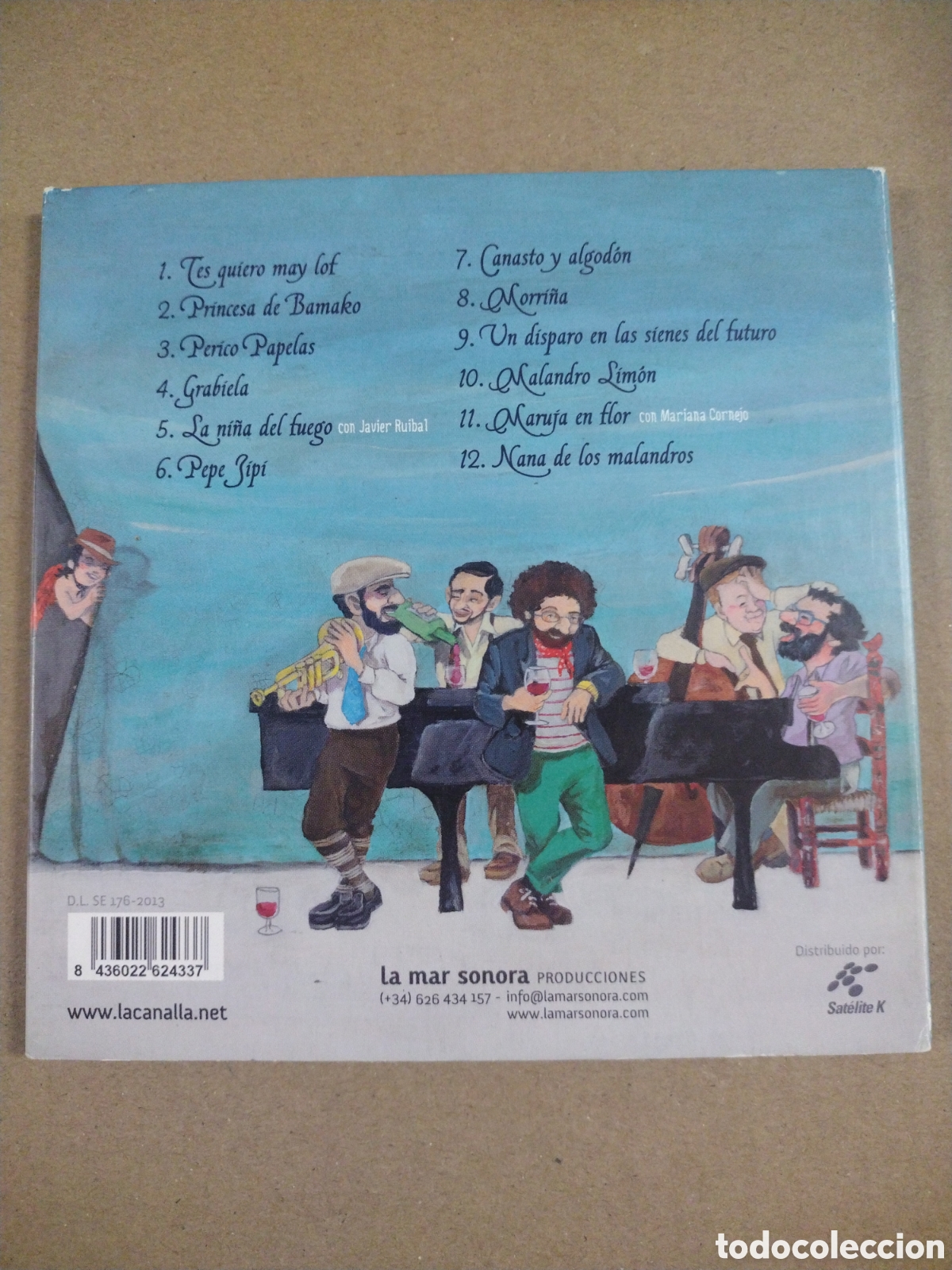 CDs de m&uacute;sica: LA CANALLA. EL BAR NUESTRO DE CADA D&Iacute;A. CD - Foto 2