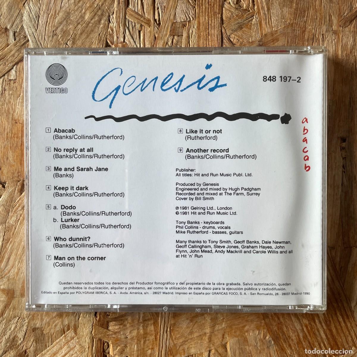 CDs de m&uacute;sica: CD - Genesis &ndash; Abacab - Foto 2