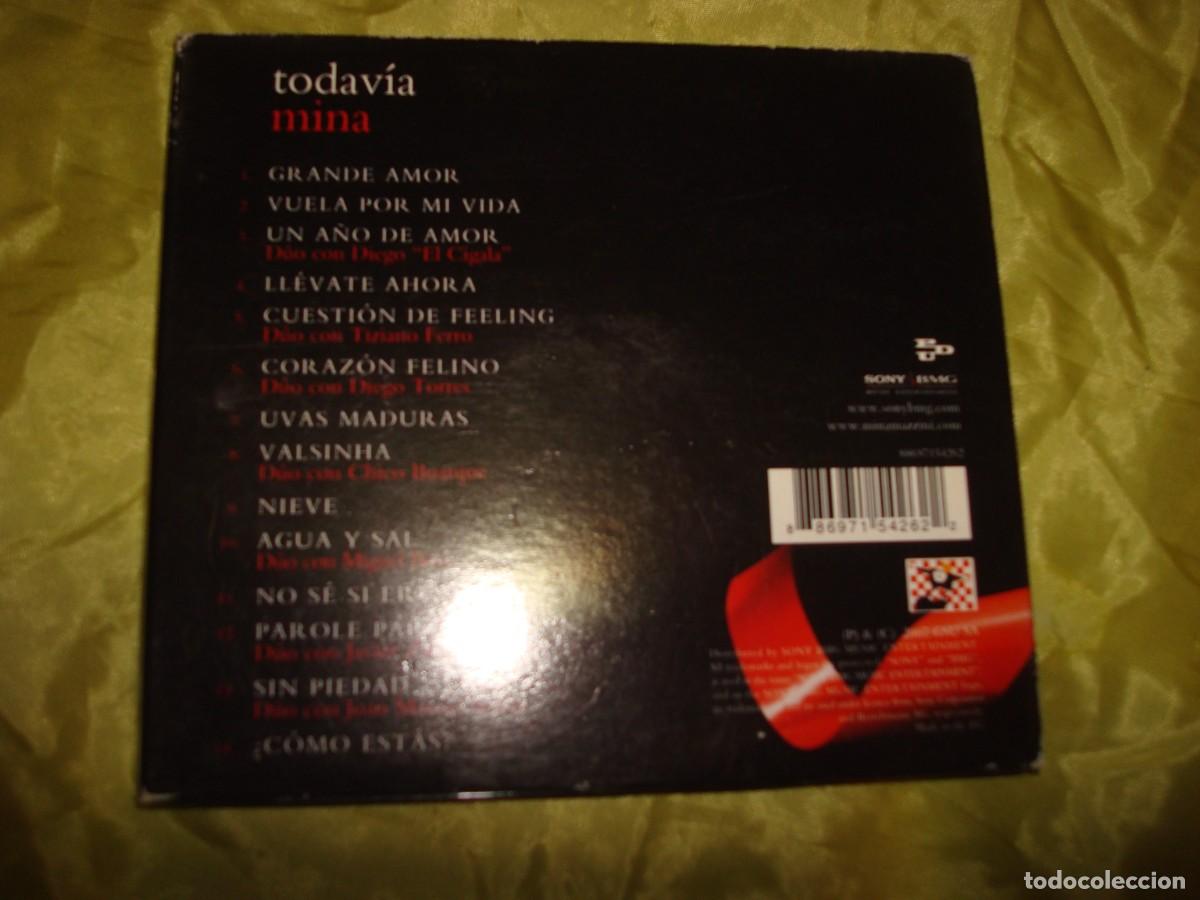 CDs de m&uacute;sica: MINA. TODAVIA. CD + LIBRETO. DIGIPACK - Foto 2
