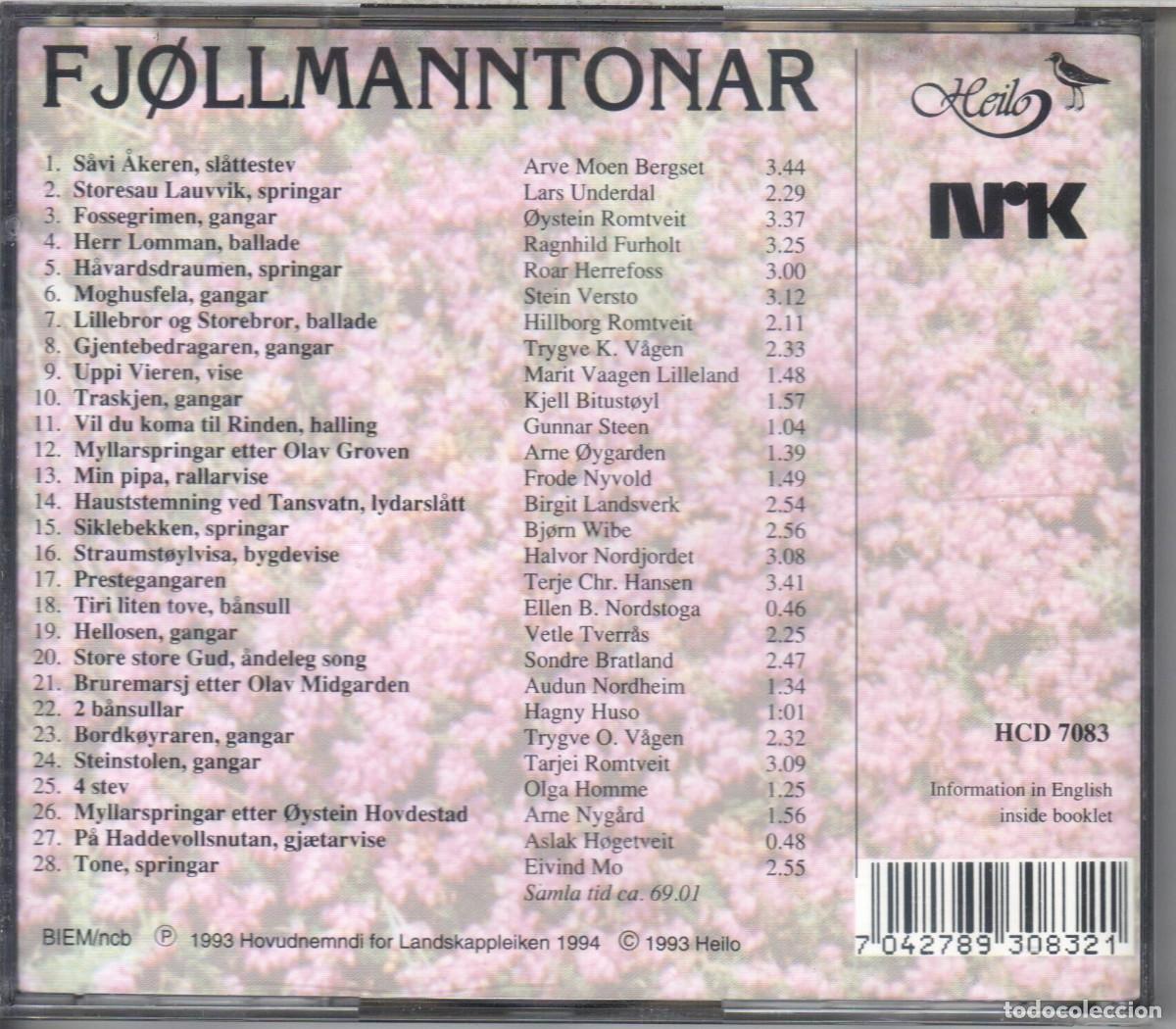 CDs de m&uacute;sica: Fj&oslash;llmanntonar Nuevo precintado - Foto 2
