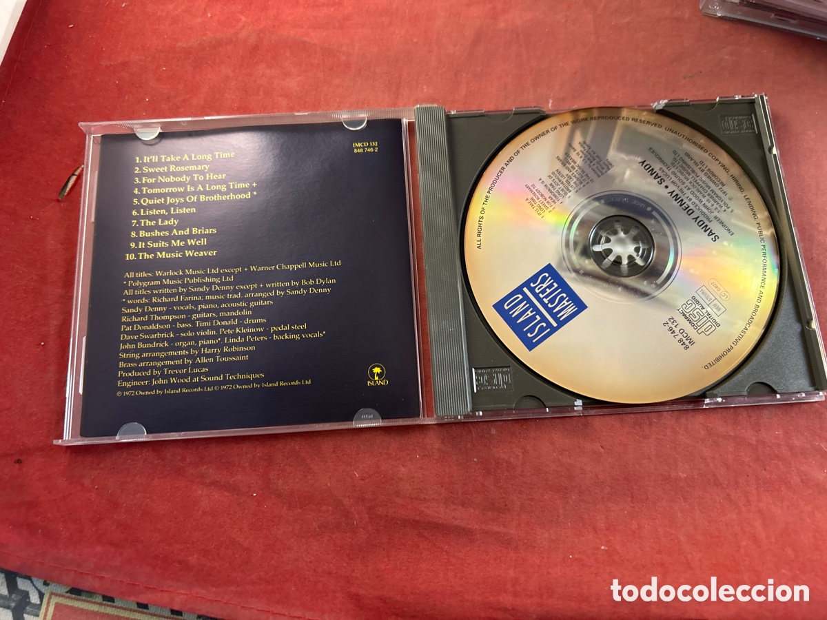 CDs de m&uacute;sica: SANDY DENNY &bull; SANDY &bull; - Foto 2