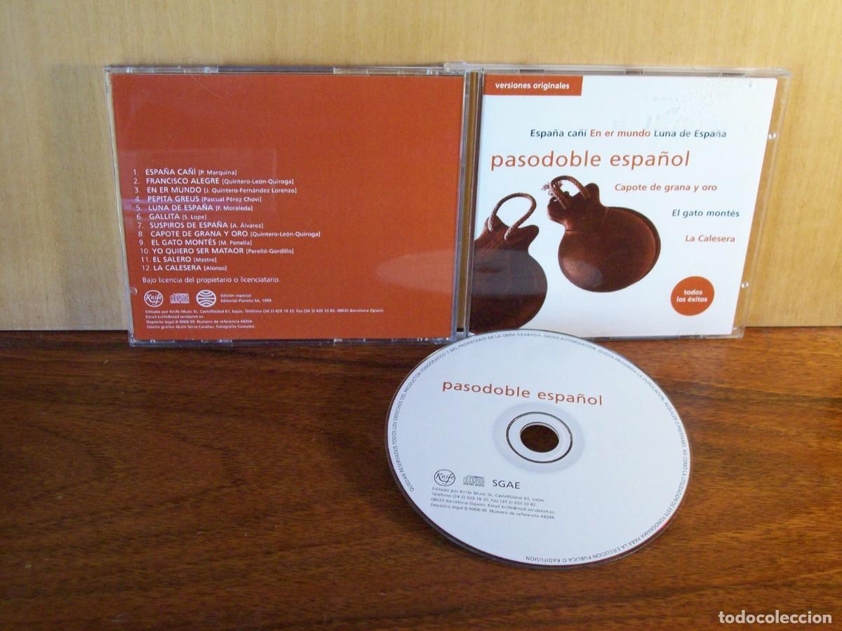 CDs de m&uacute;sica: PASODOBLE ESPA&Ntilde;OL - VERSIONES ORIGINBALES - CD EDICION PLANETA - Foto 1